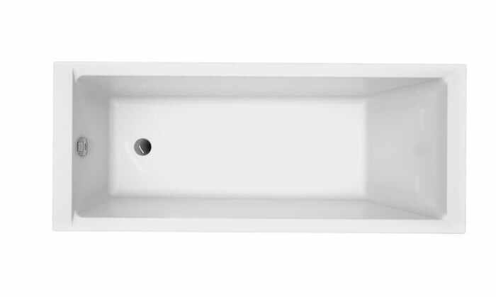 Cada baie incastrata Cersanit Balinea, 170 x 70 cm, dreptunghiulara, alb lucios