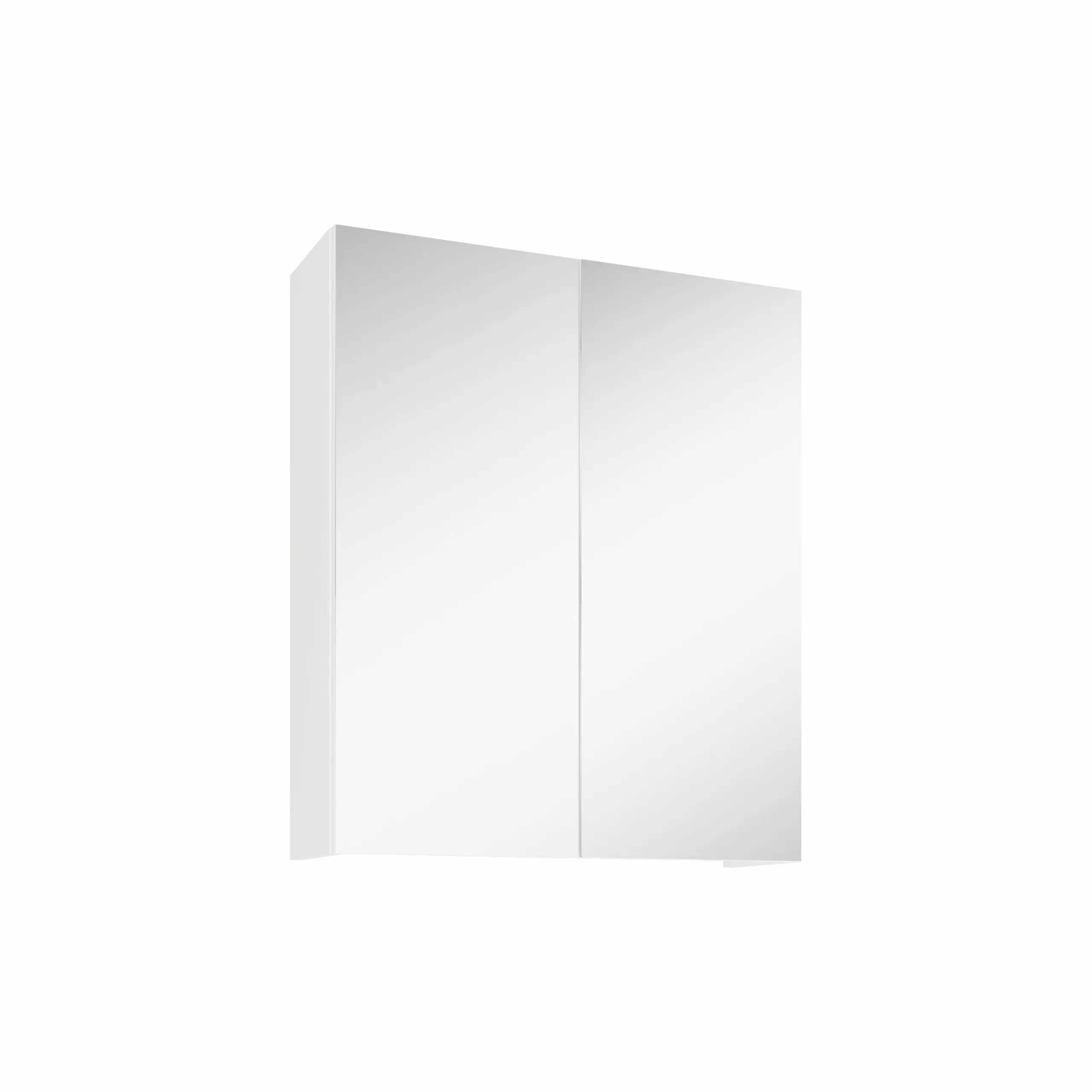 Corp Baie Zed, Suspendat, 2 Usi, cu oglinda, Alb, 60 x 22 x 72 cm