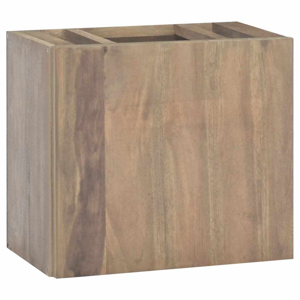 vidaXL Dulap pentru baie de perete, 45x30x40 cm, lemn masiv de tec
